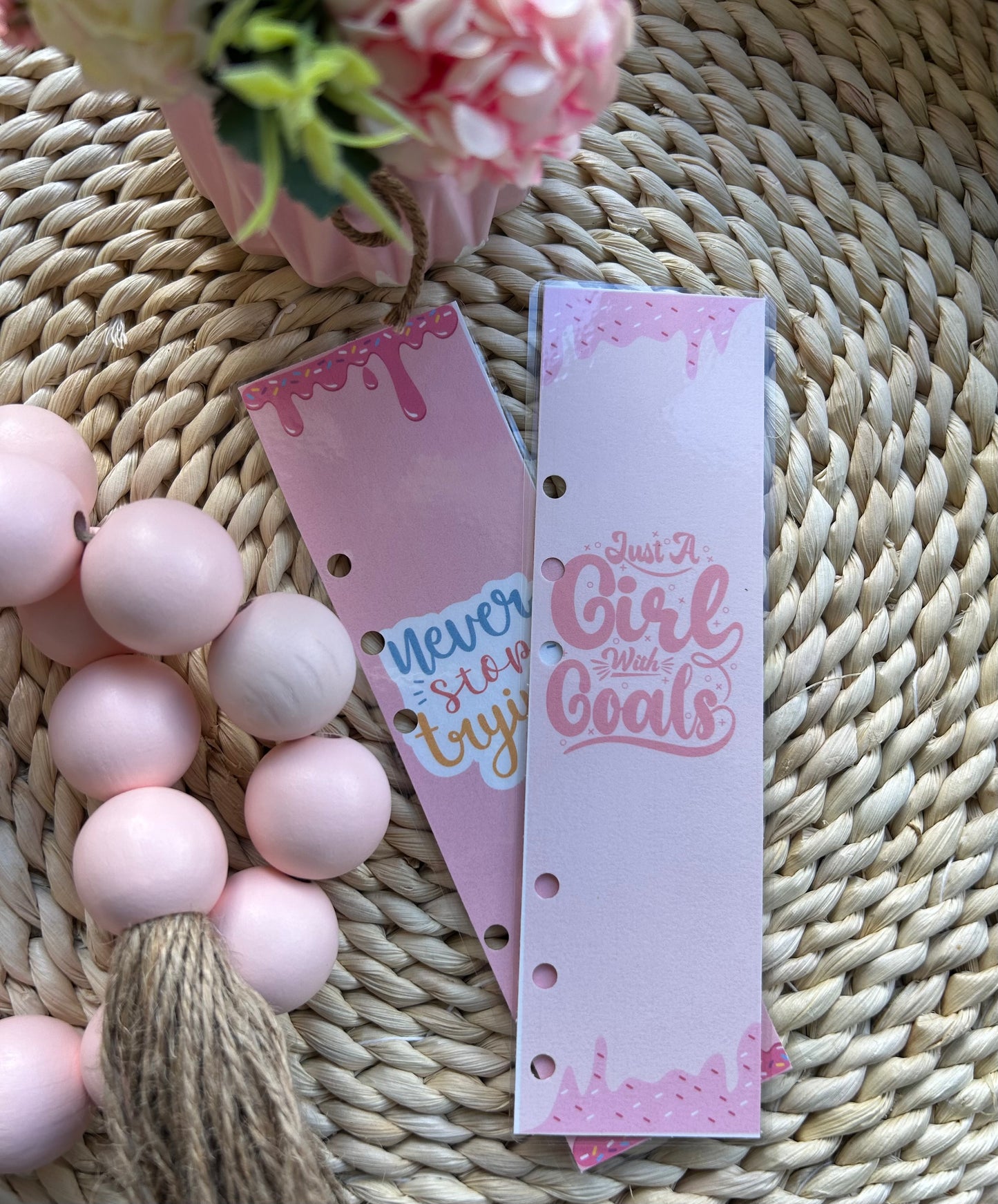 Ice Cream Drip Binder Inspirational Bookmarks/ A6