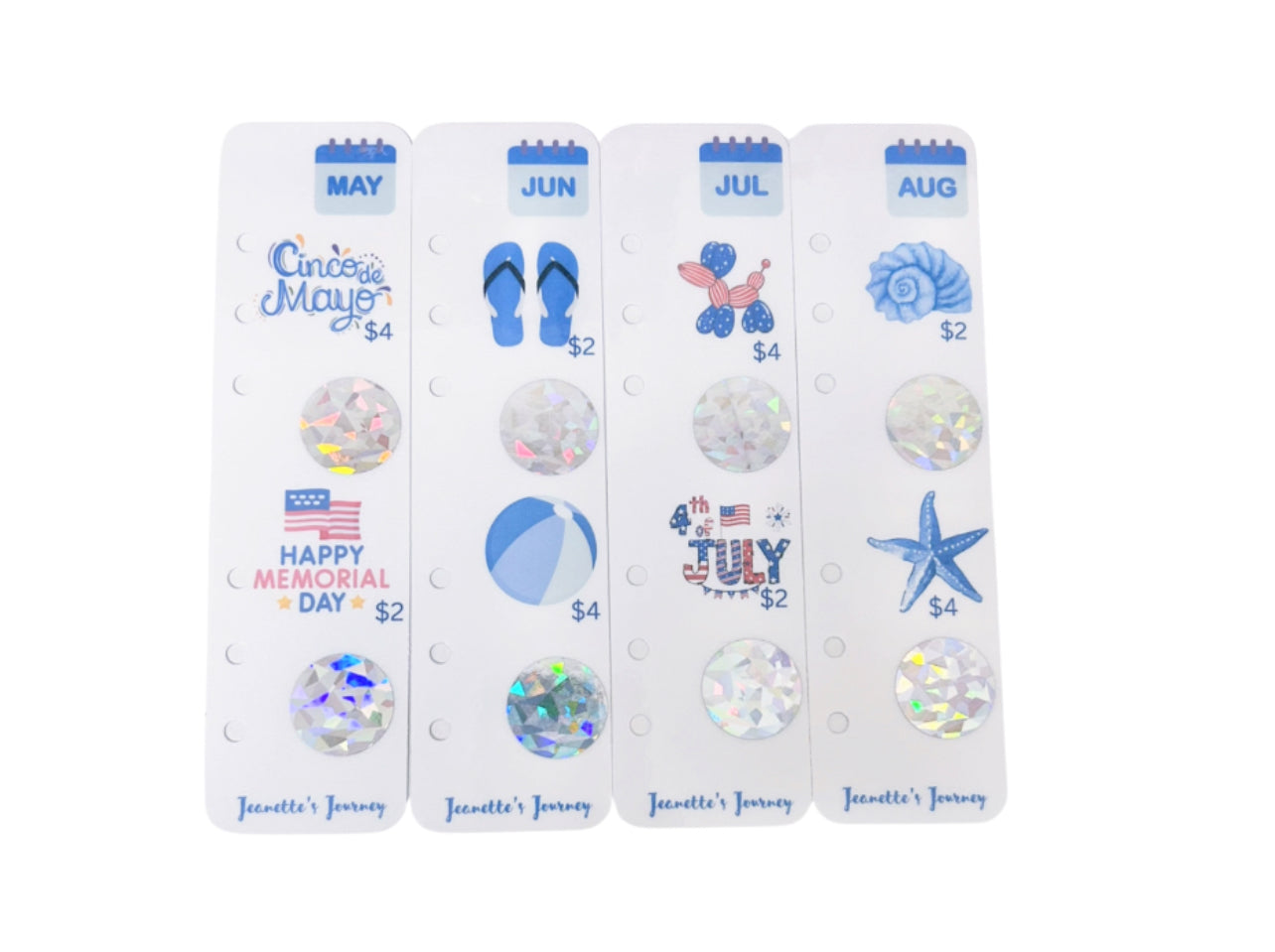 Monthly Bookmark Scratch N’ Save Bundle/ A6 (6 holes)