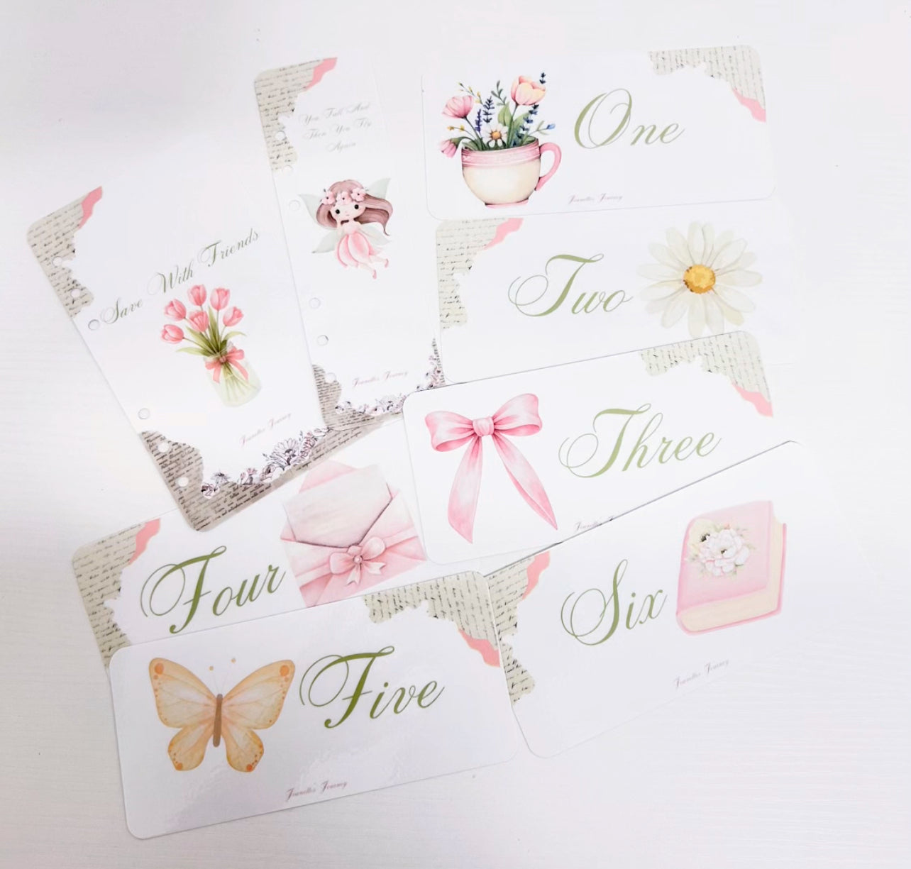 Spring Personalized Journal Aesthetic Cover, Bookmark, and 6 Dashboards/