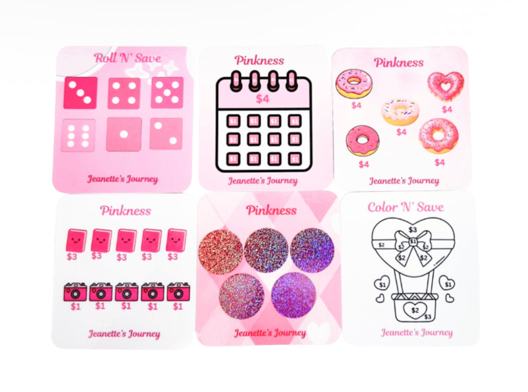 Colorful Dollar Randomizer Challenge Cards | 12 (volume 3)