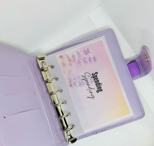 Lavender Mini Matte Vellum Cash Envelopes/ A7 Wallet