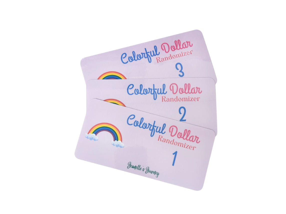 Colorful Dollar Randomizer Dashboards/ A6