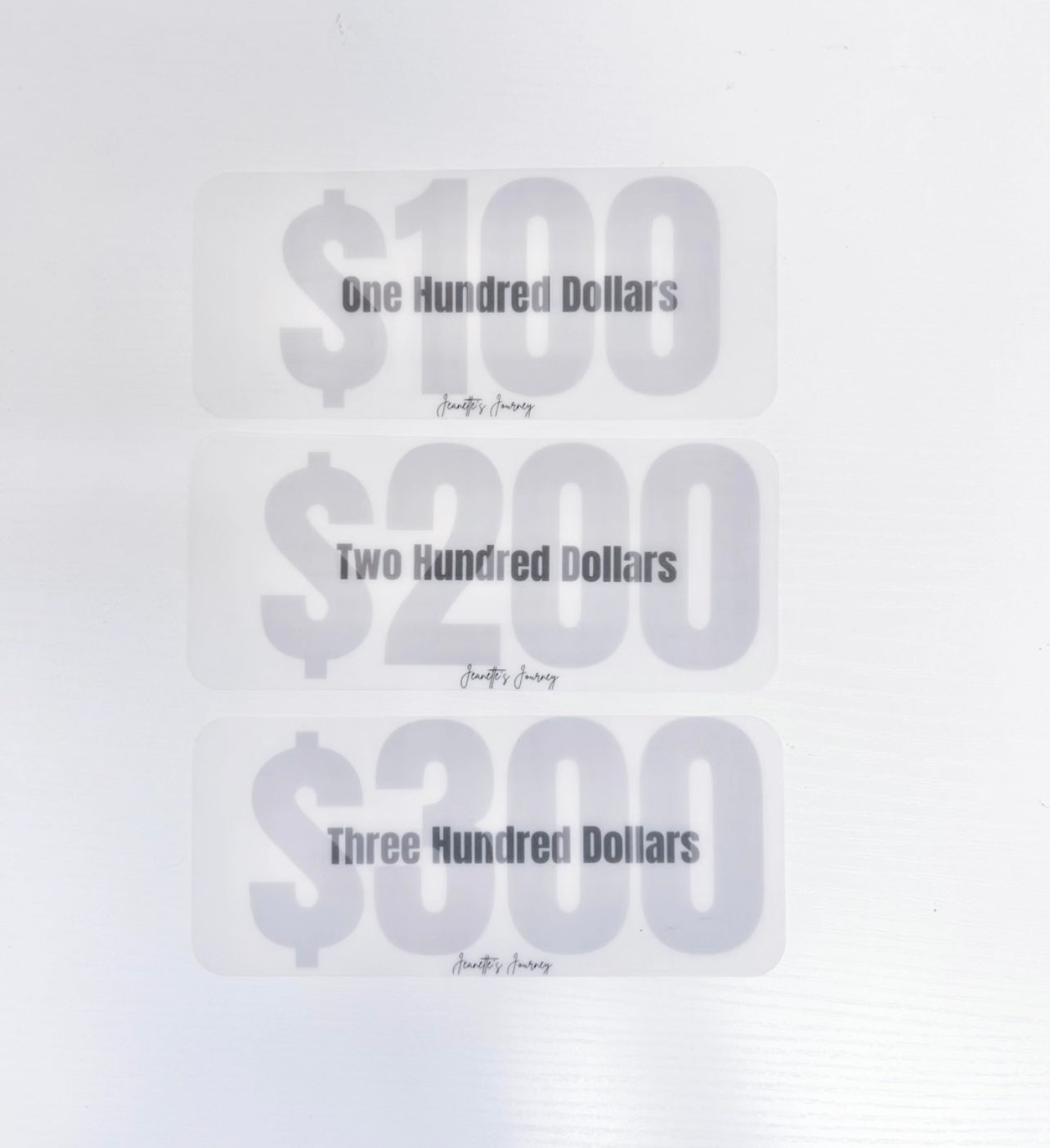 Matte Vellum Placeholders