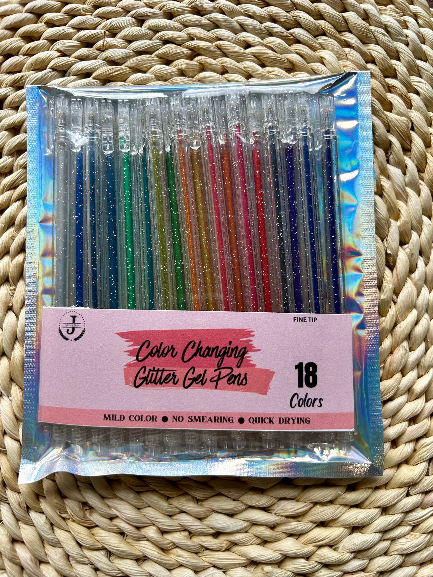 Color Changing Glitter gel Pens/ 18 Count