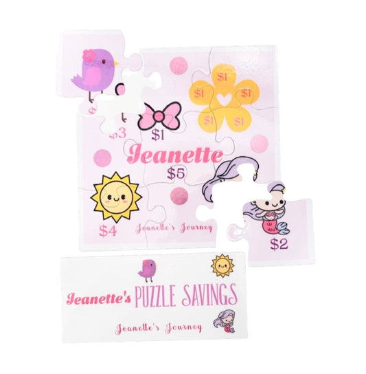 Personalized Cute Puzzle Savings (A Real Puzzle)