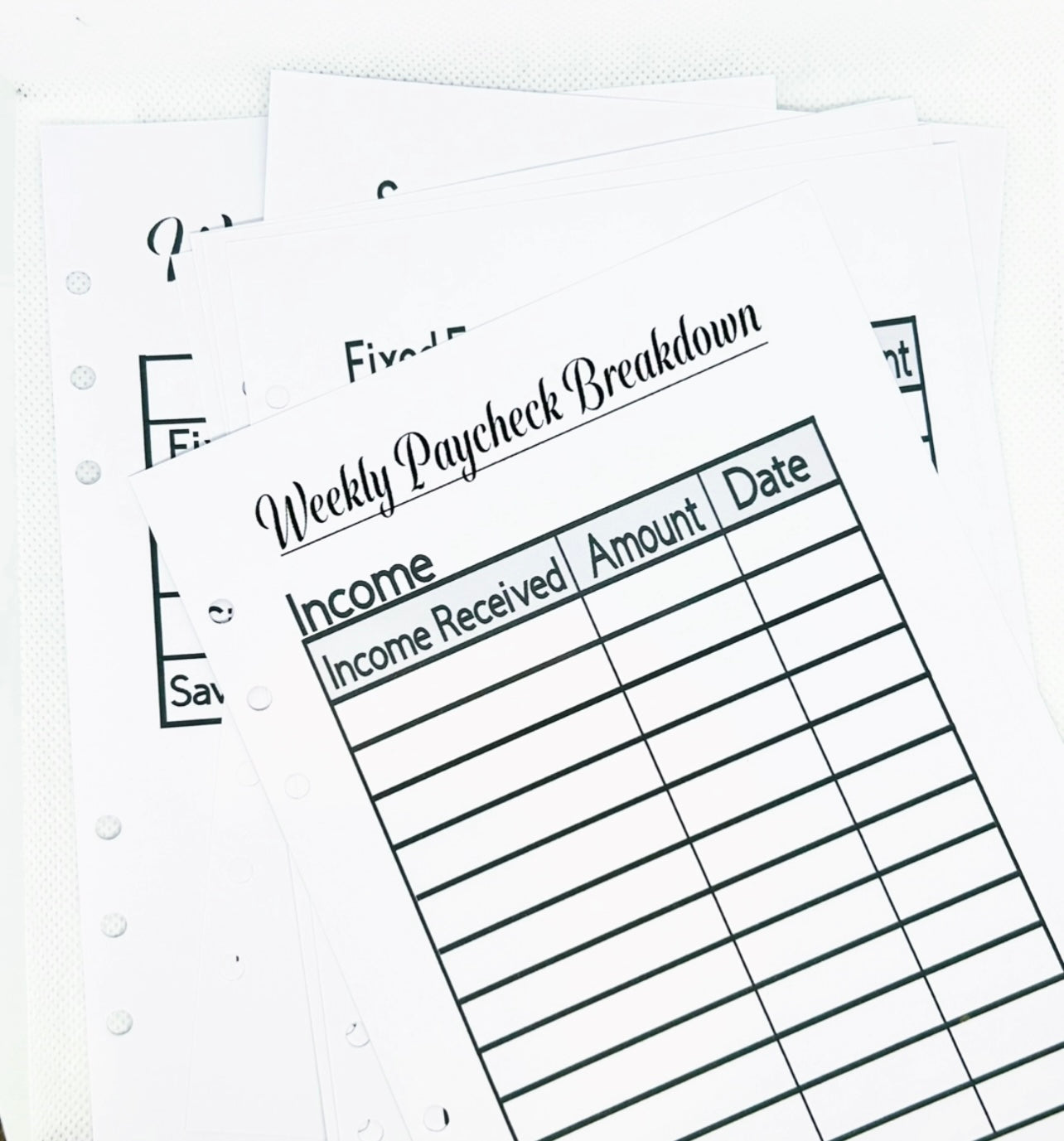 Budget Laminated Planner/ A5