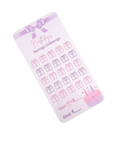 Birthday Savings Challenge