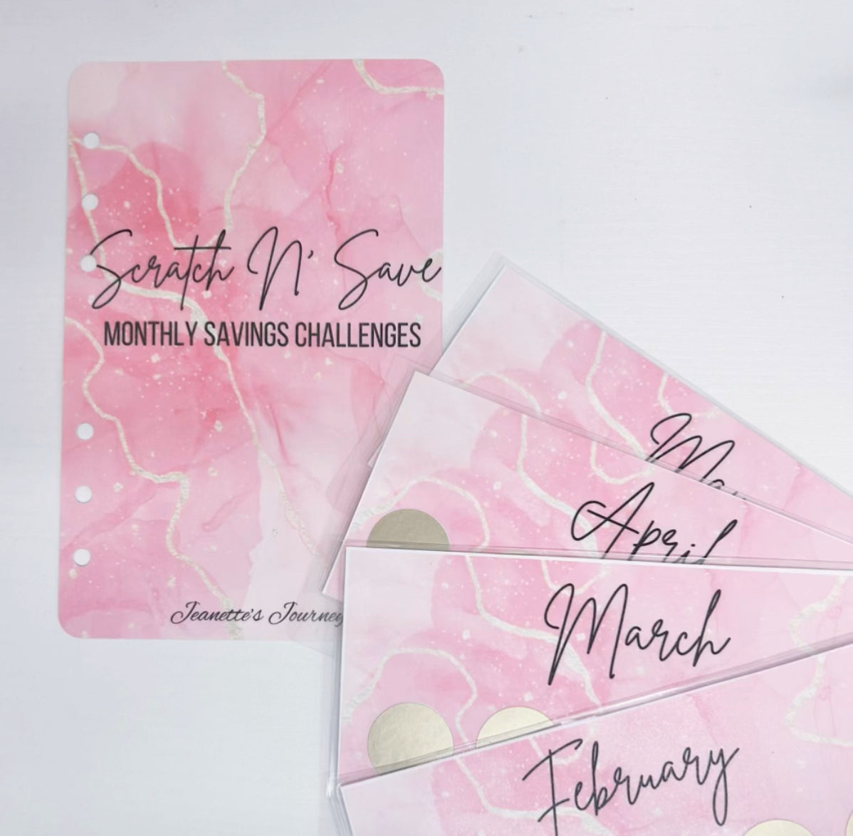 2025 Scratch N’ Save Monthly Envelope Savings Challenges (A6)