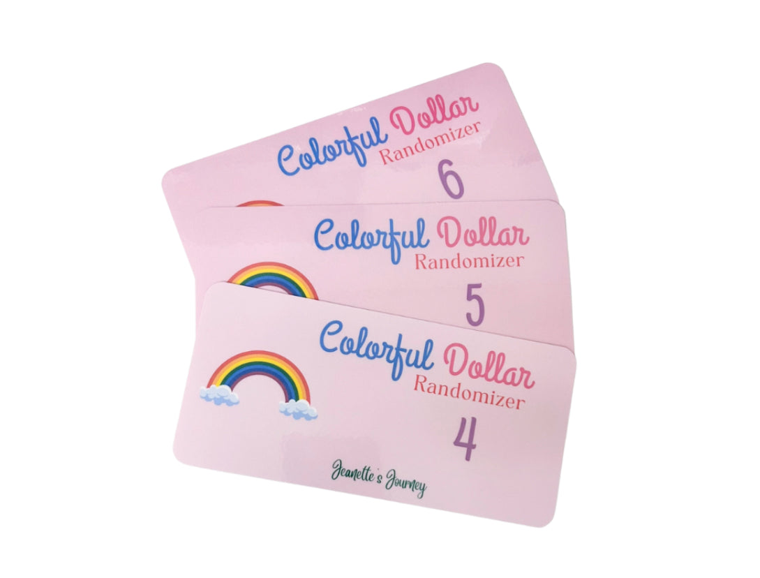 Colorful Dollar Randomizer Dashboards/ A6