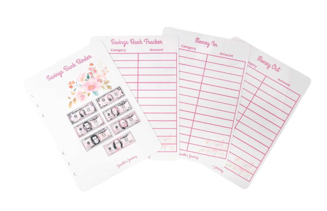 Savings Bank Binder Inserts | A5