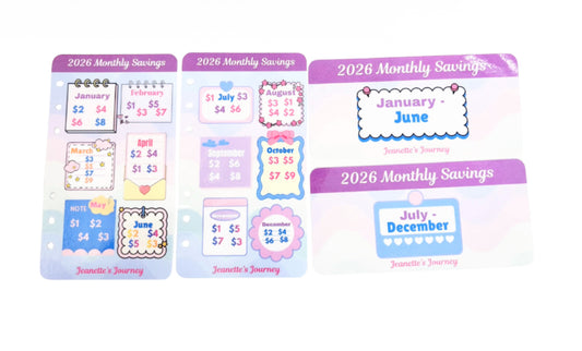 2026 Monthly Savings Challenge