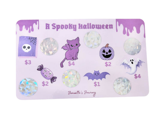 Purple Spooky Scratch N’ Save | A5