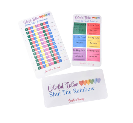 Colorful Dollar Shut The Rainbow w/ Sinking Fund Tracker (A6)