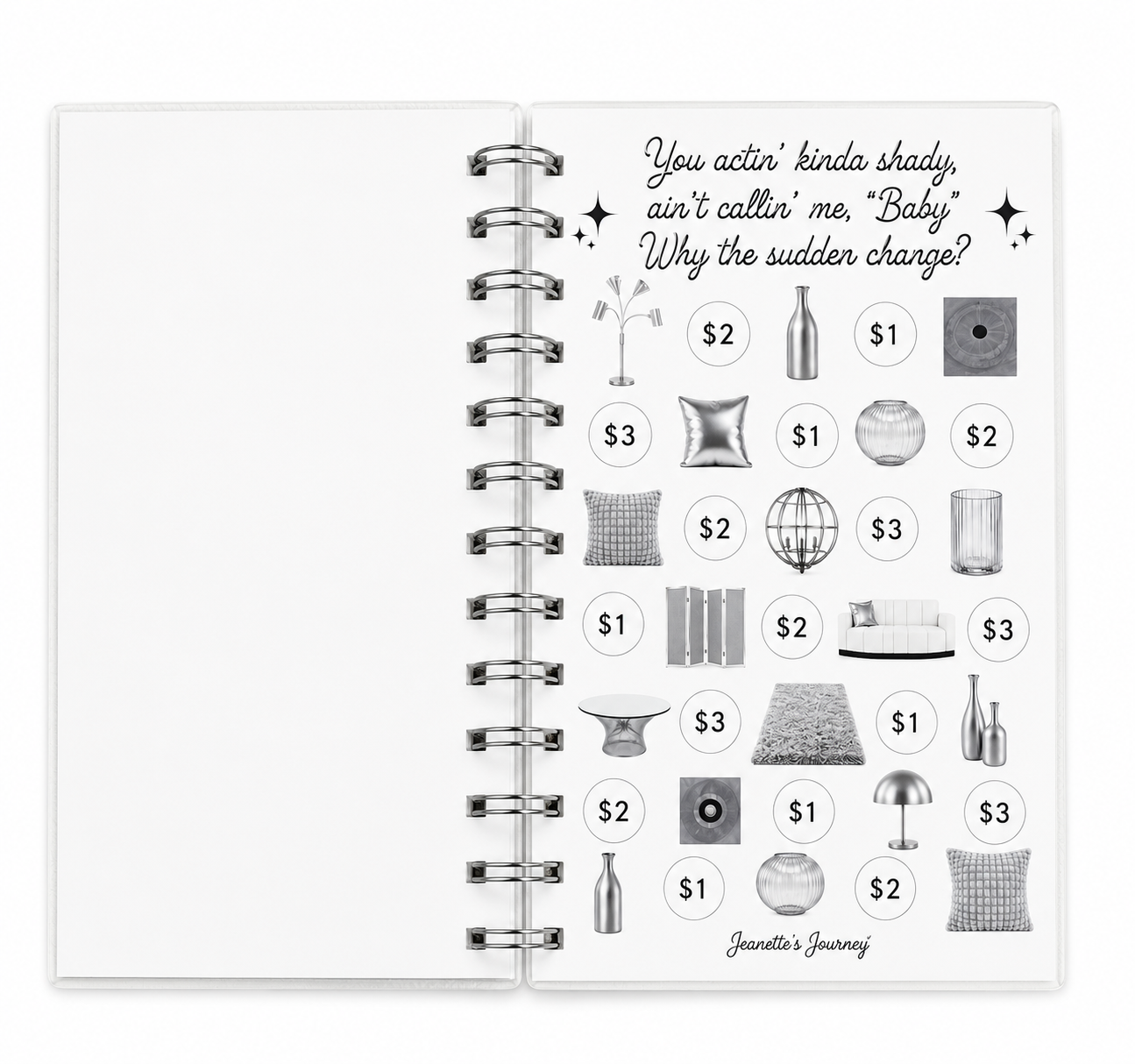 Destiny’s Child Say My Name Savings Challenge | A6 Booklet