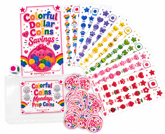 Colorful Dollar Coins Savings | A6