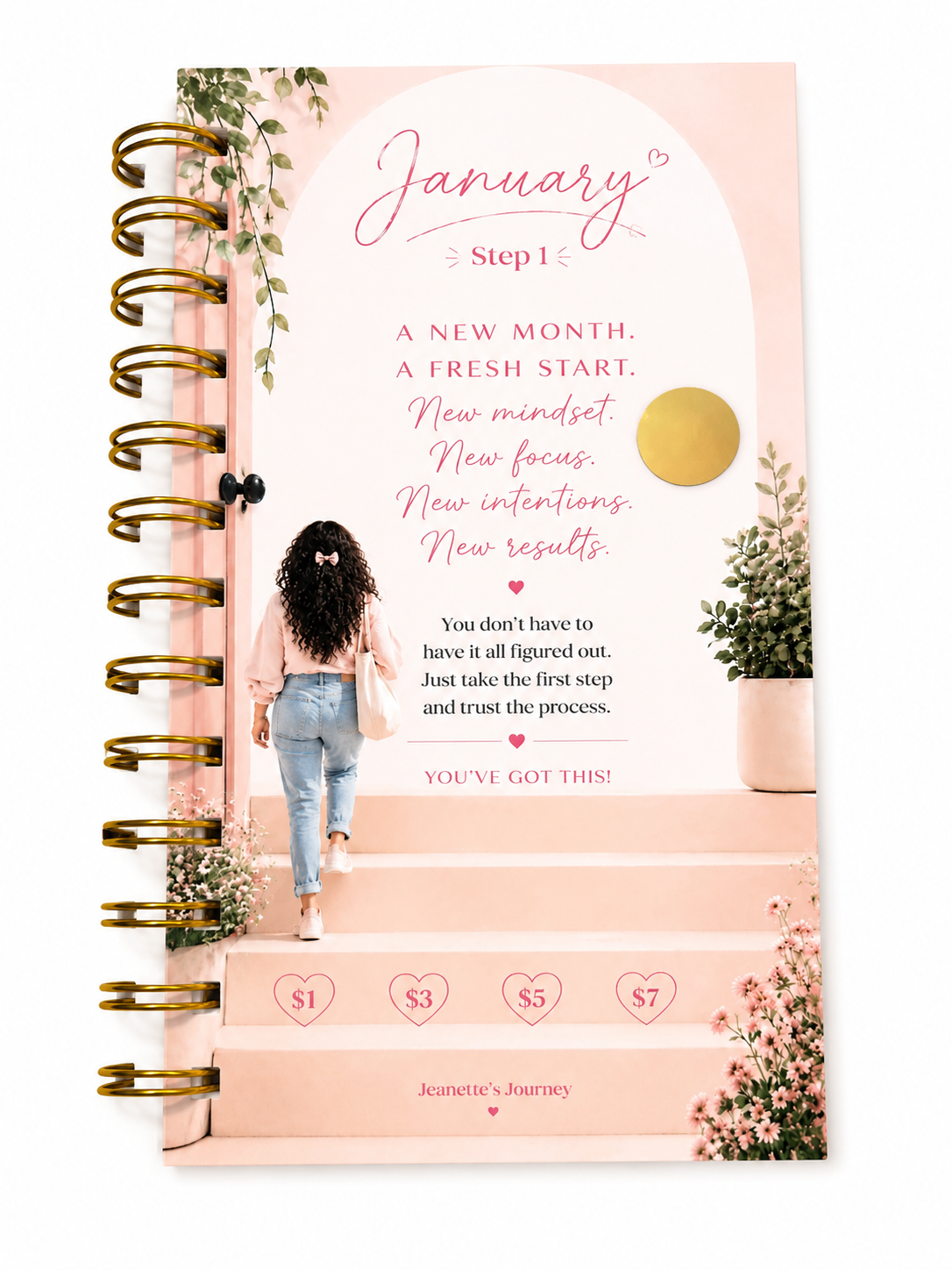 Stepping Into Monthly Savings | A6 Booklet