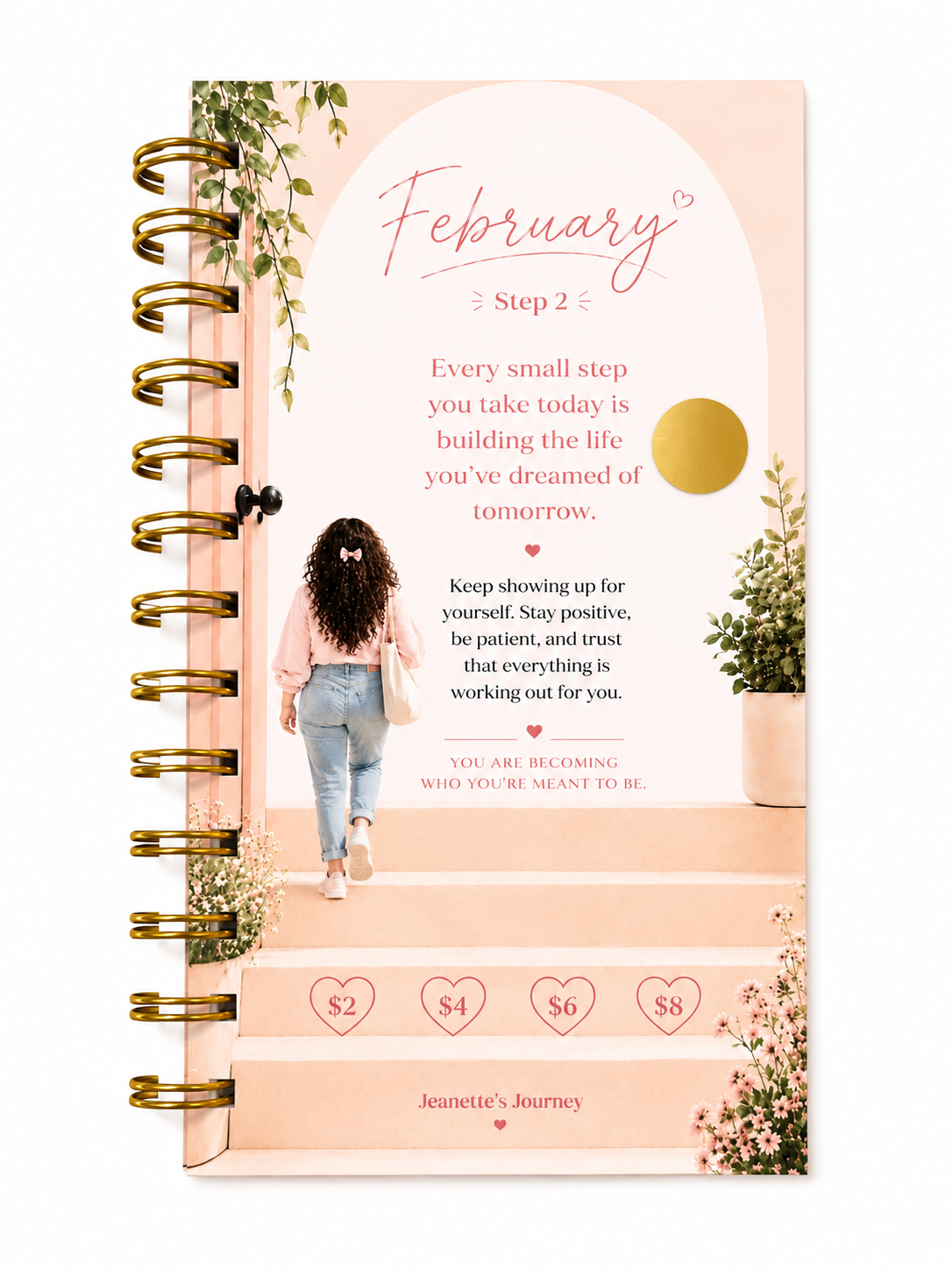 Stepping Into Monthly Savings | A6 Booklet