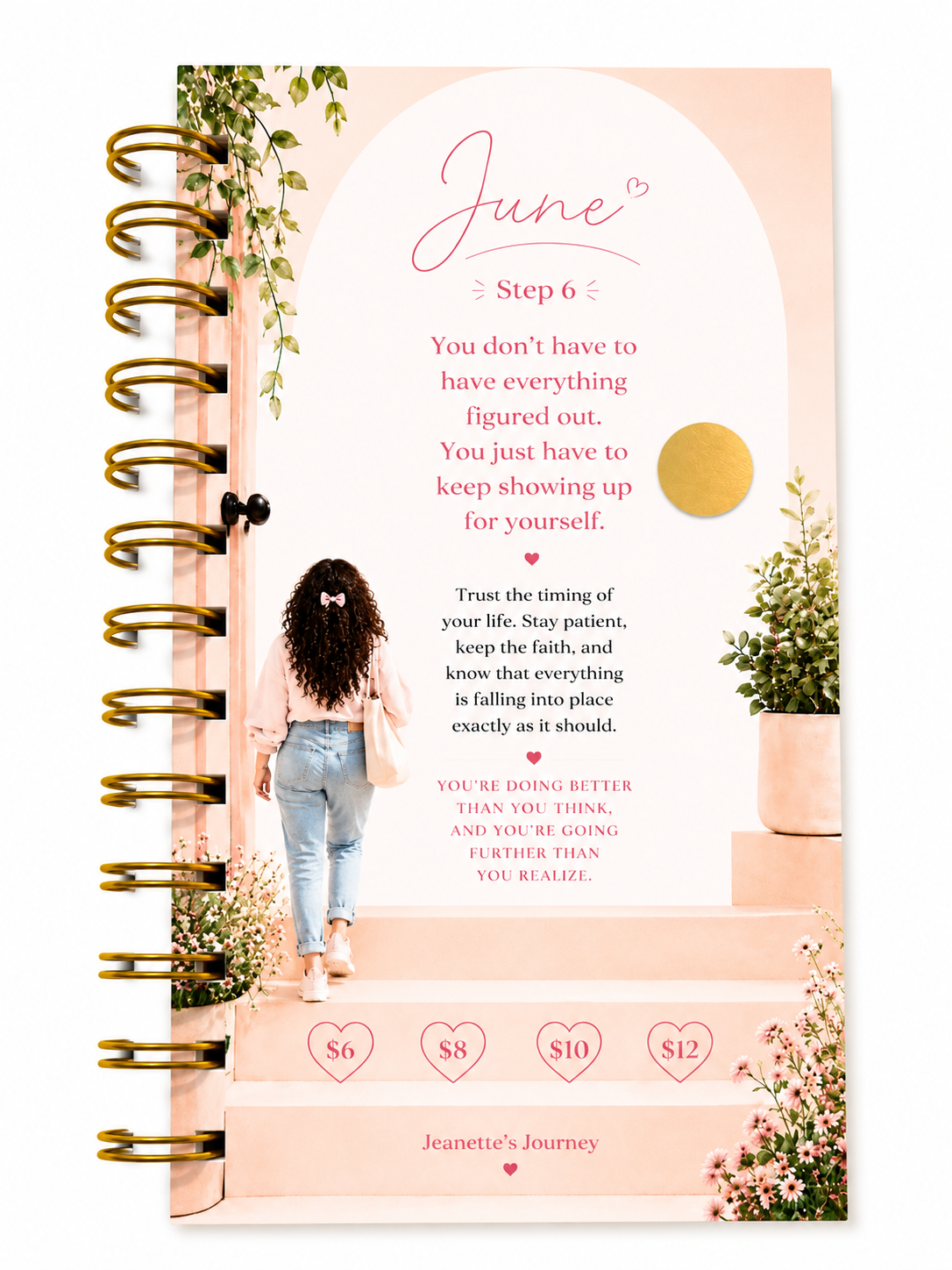 Stepping Into Monthly Savings | A6 Booklet