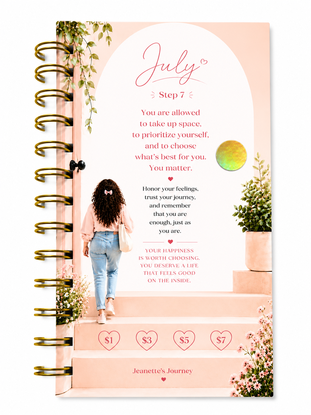 Stepping Into Monthly Savings | A6 Booklet