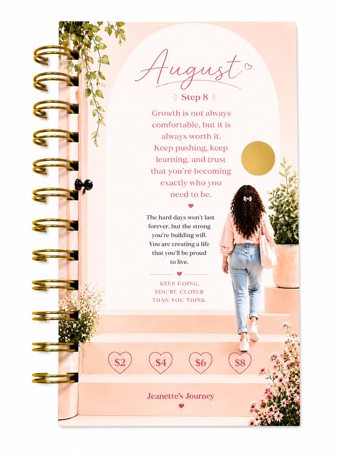 Stepping Into Monthly Savings | A6 Booklet