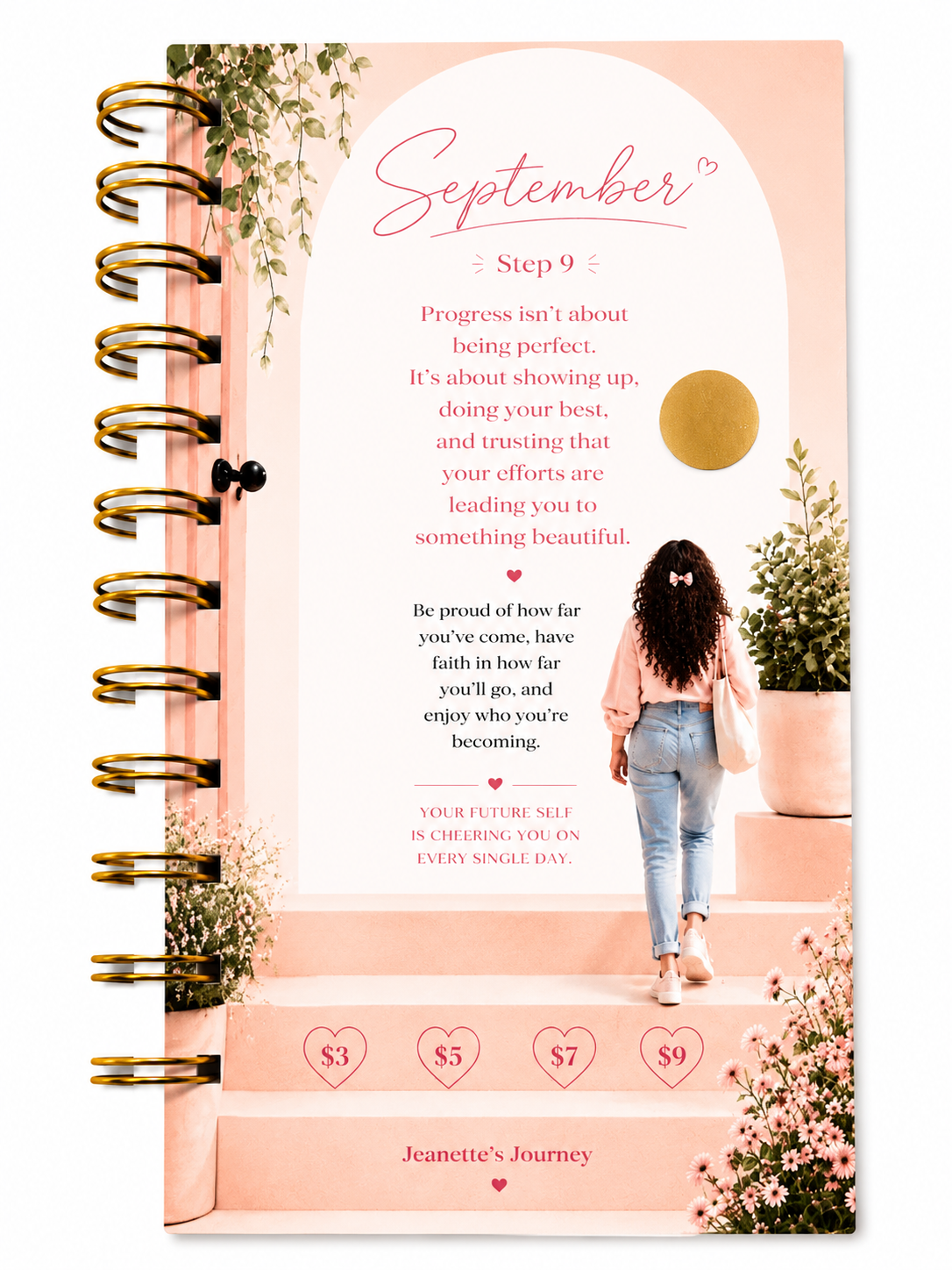 Stepping Into Monthly Savings | A6 Booklet