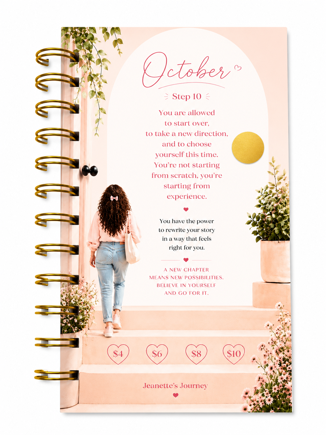 Stepping Into Monthly Savings | A6 Booklet