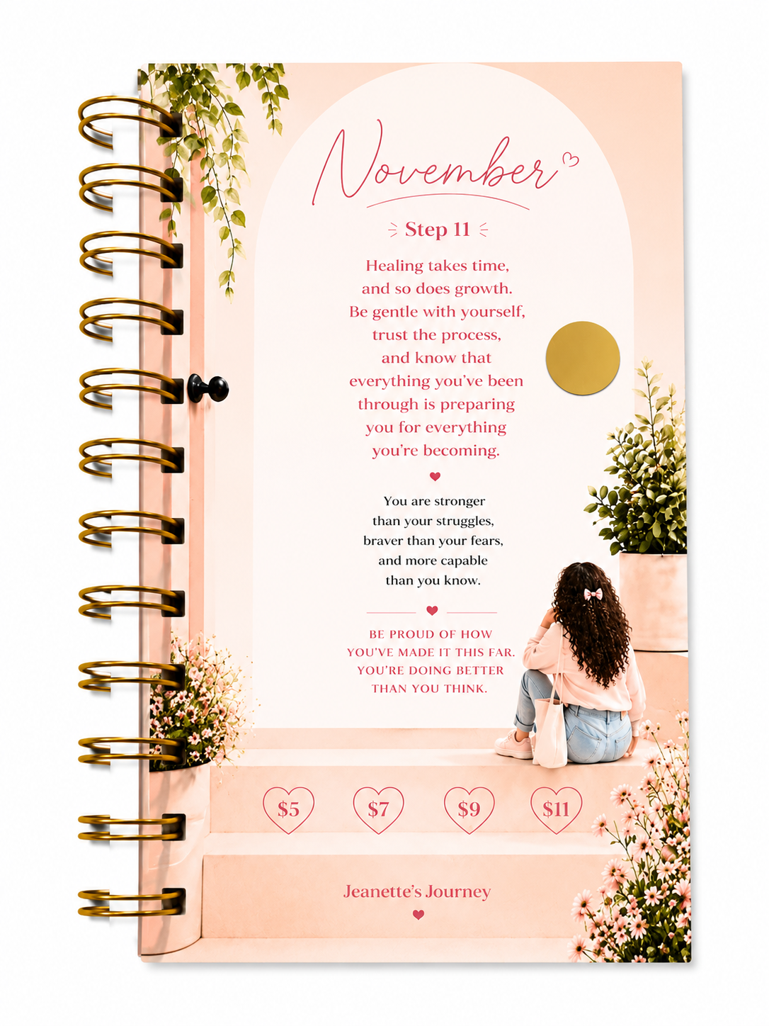 Stepping Into Monthly Savings | A6 Booklet