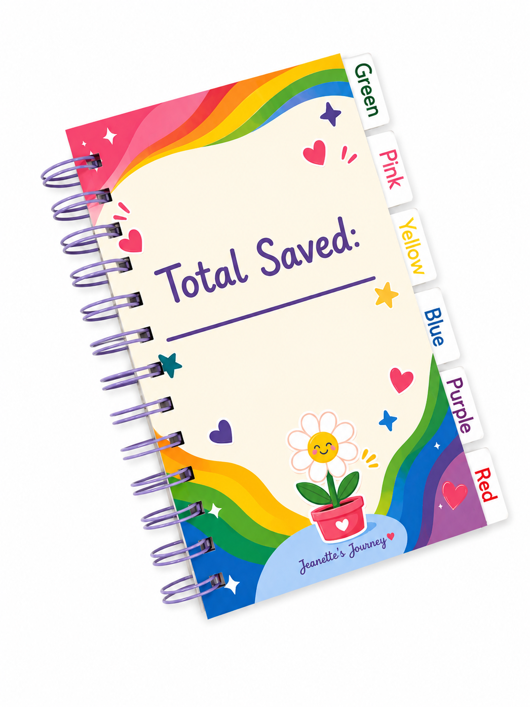 Colorful Dollar Tabbed Book Of Savings| A6 Booklet
