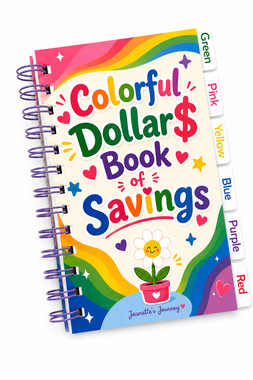 Colorful Dollar Tabbed Book Of Savings| A6 Booklet