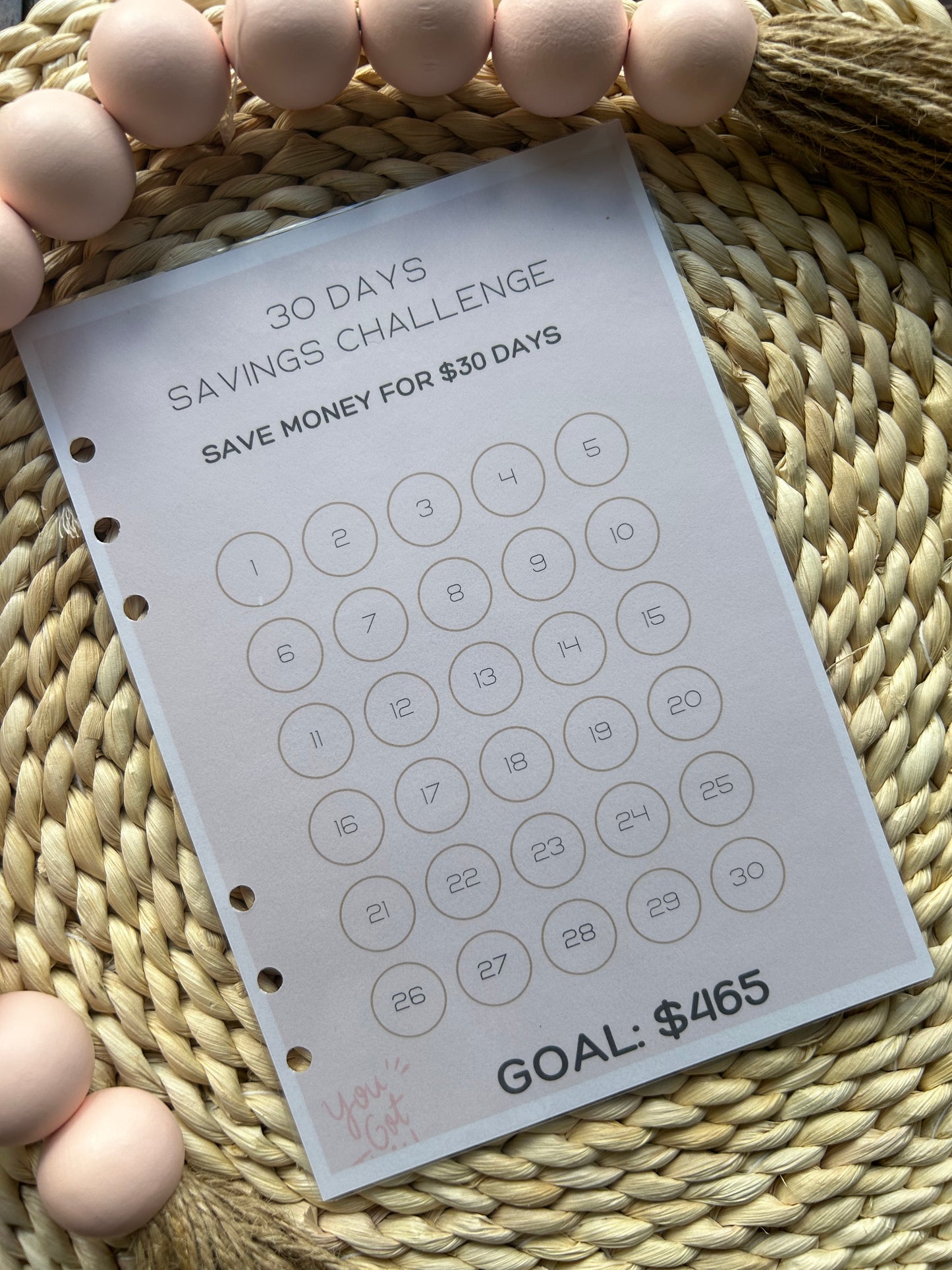 Spring Savings Challenges Booklet/ A5