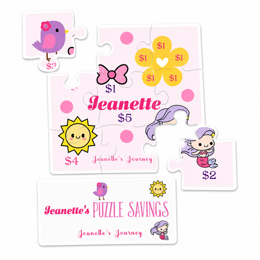 Personalized Cute Puzzle Savings (A Real Puzzle)