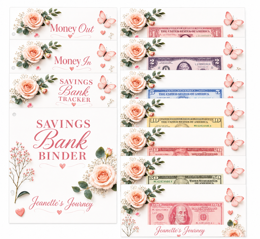 Savings Bank Binder Inserts | A5
