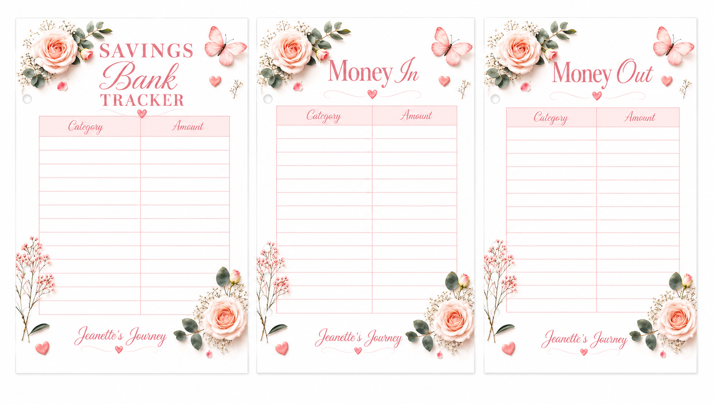 Savings Bank Binder Inserts | A5