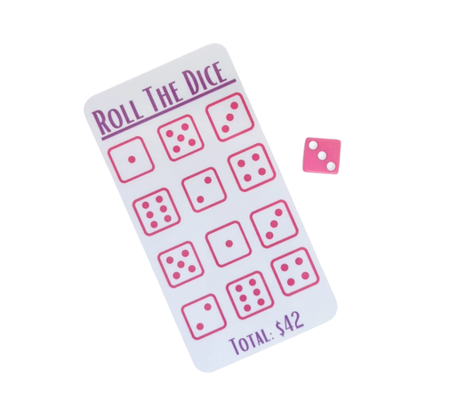 Roll The Dice Savings Challenge