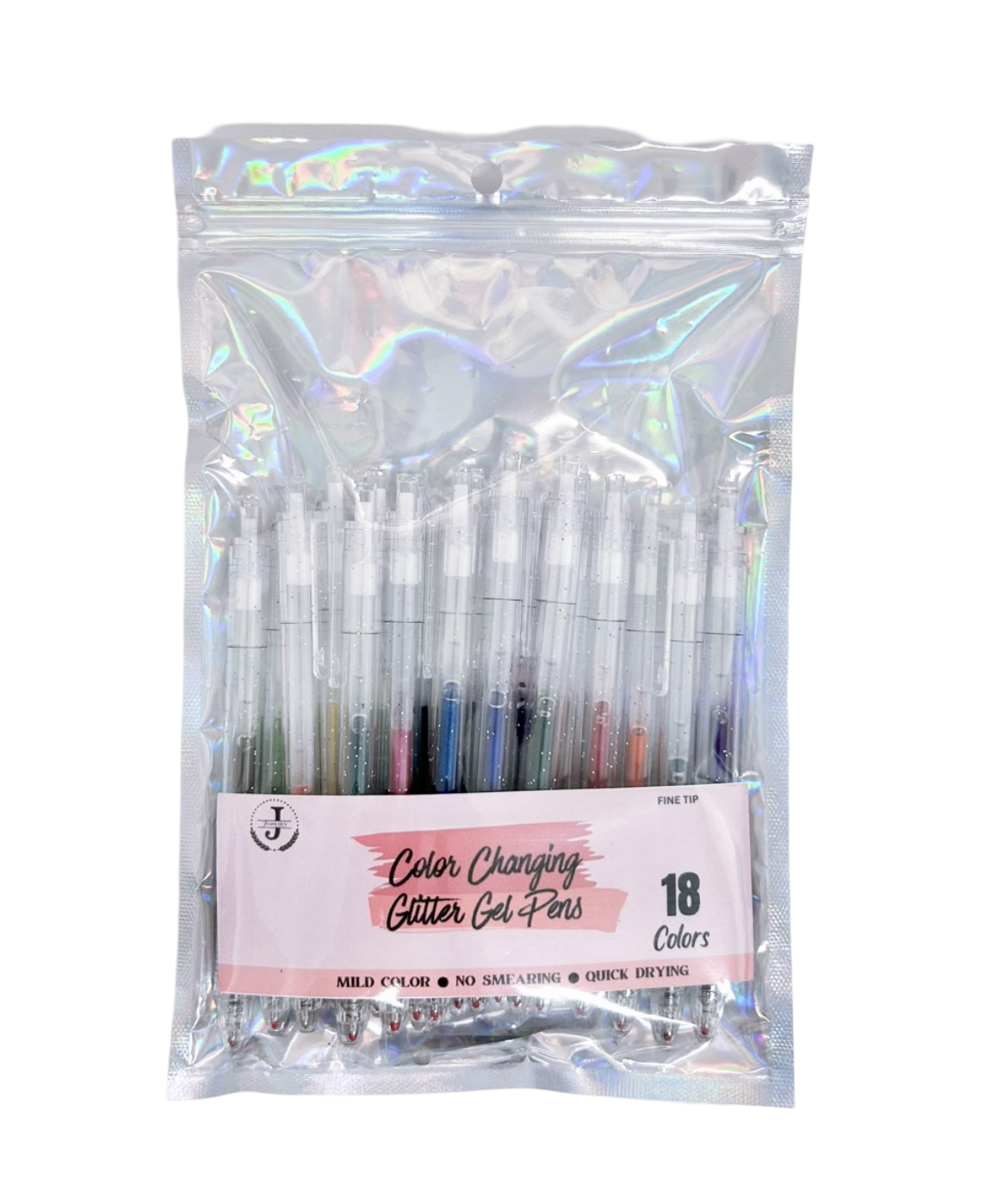 Color Changing Glitter Gel Pens/ 18 Count Clickable