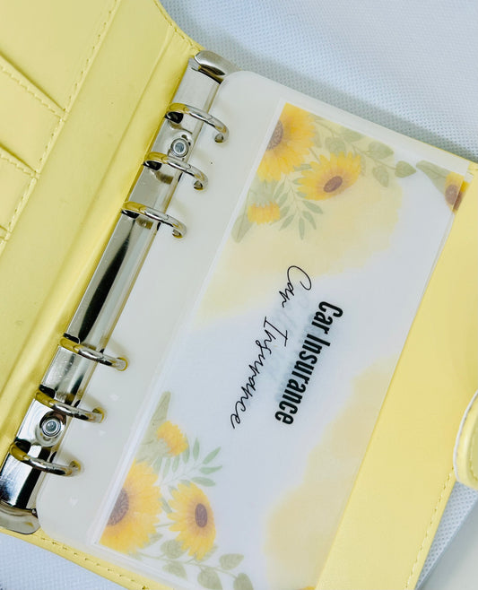 Sunflower Matte Vellum Cash Envelopes/ A6