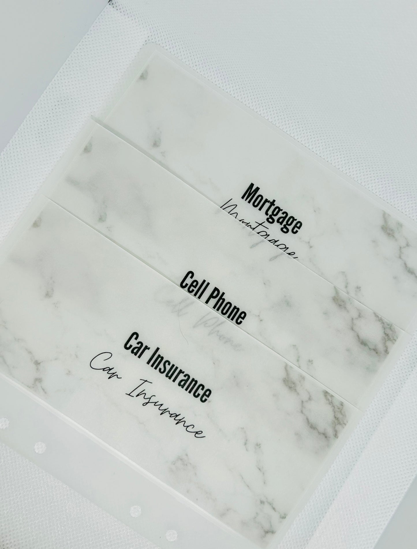 Onyx Matte Vellum Cash Envelopes/ A6