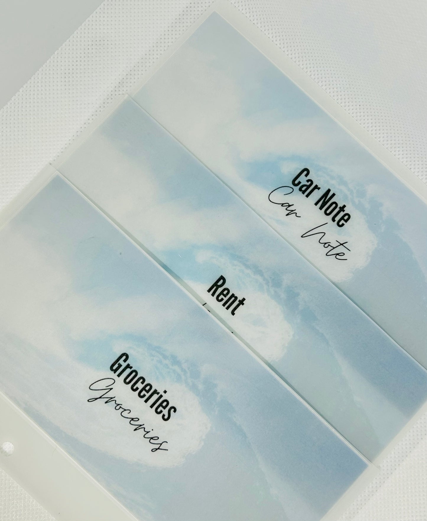 Wave Matte Vellum Cash Envelopes/ A6